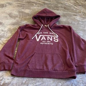 Vans Womens Burgundy Hoodie